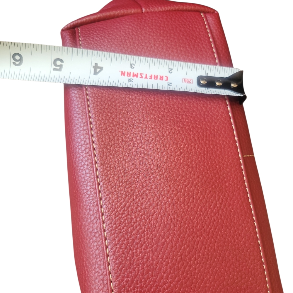 St. John's Bay Red Wine and Brown Shoulder Bag - Picture 10 of 10
